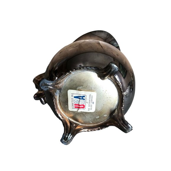 The International Silver Company Beverage Water Pitcher Ice Guard Silverplated - Picture 7 of 11